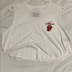 Rolling Stones crop top